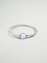 Bracelet Twist - Murano Cube Lavande