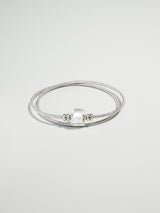 Bracelet Twist - Murano Cube Cristal