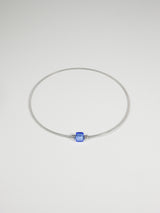 Collier Twist - Murano Cube Neptune