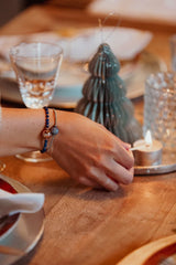 Liliflo_Bracelet en Pierre semi-précieuse Lapiz lazuli interchangeable