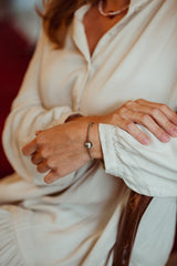 Liliflo_Bracelet en Pierre semi-précieuse Pyrite interchangeable