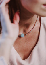 Collier Twist - Aigue Marine