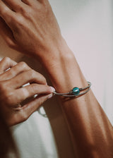 Twist Armband - Murano Aqua