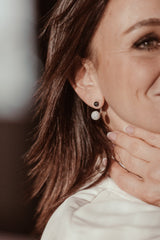 Boucles d'oreilles Karine - Hématite