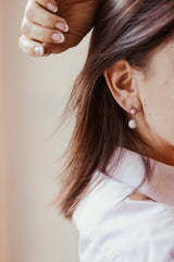 Boucles d'oreilles Karine - Murano Pourpre light