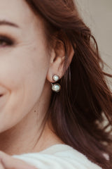 Boucles d'oreilles Karine - Murano Tahiti light