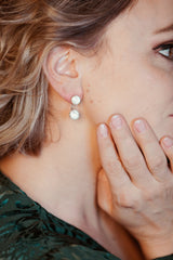 Boucles d'oreilles Karine - Howlite