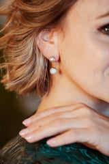 Boucles d'oreilles Karine - Howlite