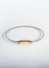Liliflo - Bracelet Twist Inspiration en couleur rose(Gravure) - Bijou personnalisé