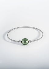 Liliflo, marque de bijoux Suisse : Bracelet Twist - Verre de murano Tahiti