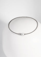 Liliflo, marque de bijoux Suisse : Collier Tango Naturel - verre de murano Cristal