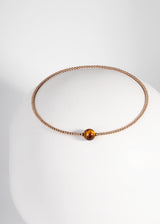 Liliflo, marque de bijoux Suisse : Collier Tango Rose - pierre semi-précieuse  Oeil de Tigre