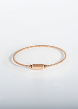 Liliflo, marque de bijoux Suisse : Bracelet Milonga - Rose - Lien à graver Poésie