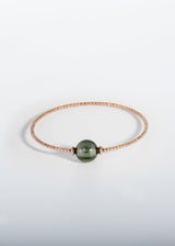 Liliflo, marque de bijoux Suisse : Bracelet Milonga - Rose - Verre de Murano - Tahiti