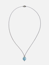 Liliflo_Bijoux interchangeables Swiss made_Collier Milonga en couleur naturel_Pierre semi-précieuse_Aigue marine