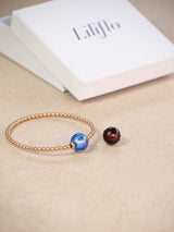 Tango-Armbandset – Lila und Neptun Murano Duo