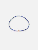 Liliflo_Collier or rose interchangeable_Limbo_Pierre semi-précieuse Lapiz avec lien illusion