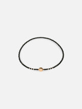 Liliflo_Collier or rose interchangeable_Limbo_Pierre semi-précieuse Onyx avec lien illusion