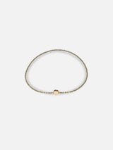 Liliflo_Collier or rose interchangeable_Limbo_Pierre semi-précieuse Pyrite avec lien illusion