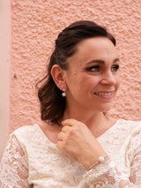 Karine Ohrringe - Rosenquarz