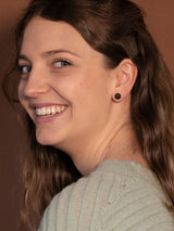 Liliflo, marque de bijoux Suisse : Boucles d'oreilles_Pierre de Lave