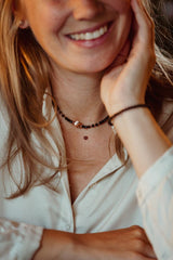 Liliflo_Collier en pierre semi-précieuse Onyx_interchangeable_Collection Limbo