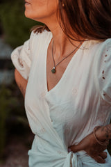 Liliflo, marque de bijoux Suisse : collier interchangeable Milonga - Naturel - Pierre semi-précieuse - Aventurine