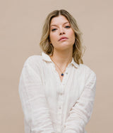 Liliflo_Bijoux interchangeables Swiss made_Collier Milonga en couleur or jaune_Pierre semi-précieuse_Lapis lazuli