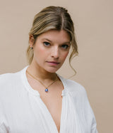 Liliflo_Bijoux interchangeables Swiss made_Collier Milonga en couleur or jaune_Verre de Murano_Neptune