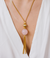 Sautoir - Quartz rose