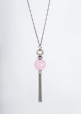 Sautoir - Quartz rose