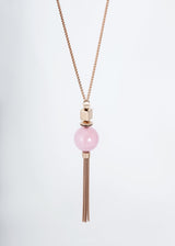 Sautoir - Quartz rose