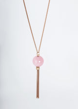 Sautoir - Quartz rose