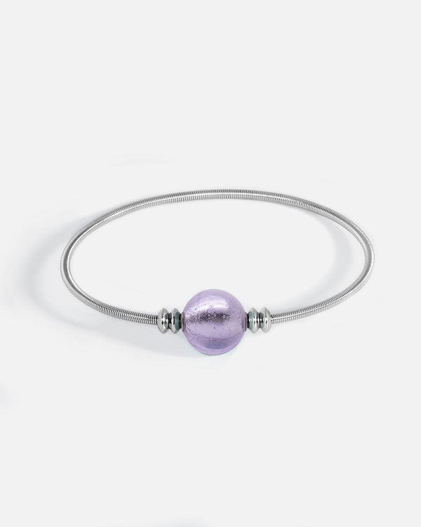 Liliflo_Bracelet interchangeable femme_Murano Lavande_Swiss made