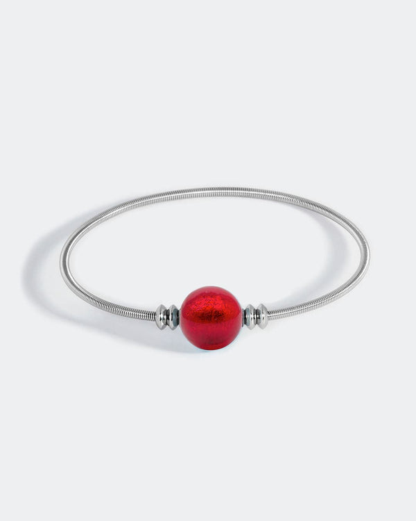 Liliflo_Bracelet interchangeable femme_Murano rouge_Swiss made