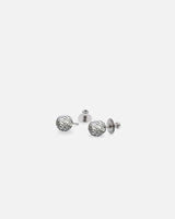 Liliflo_Schmuck, modular swiss made_Ohrstecker mit Murano Galaxie_Farbe grau schwarz mit Blattsilber