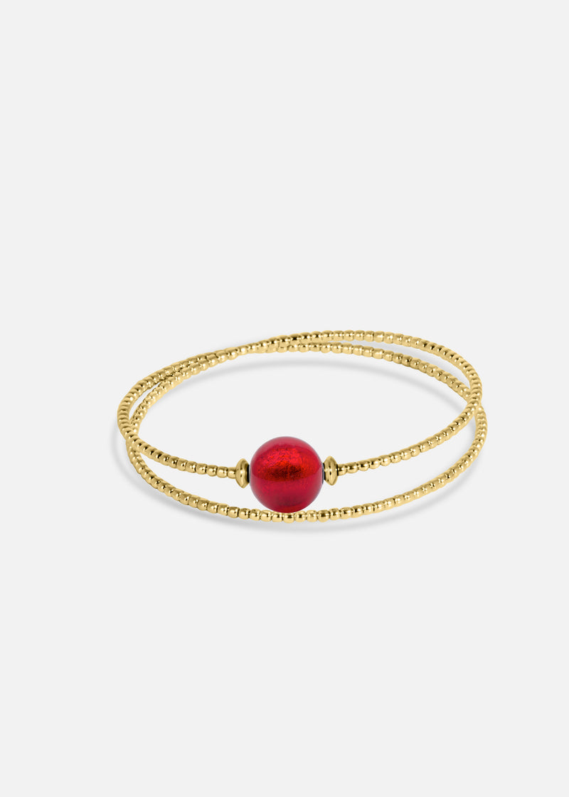 Armband Milonga - Murano Rot