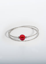 Armband Milonga - Murano Rot
