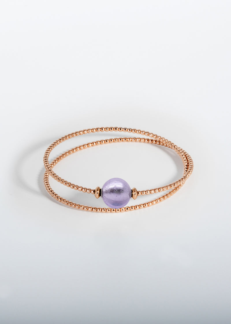 Armband Milonga - Murano Lavendel