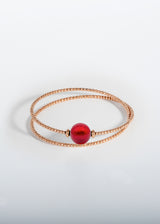 Armband Milonga - Murano Rot