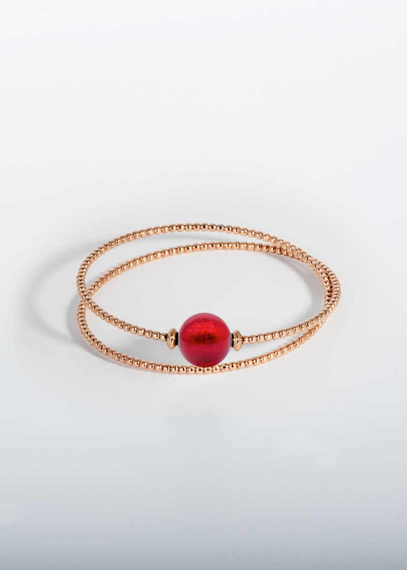 Armband Milonga - Murano Rot