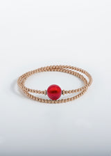 Armband Tango - Murano Rot