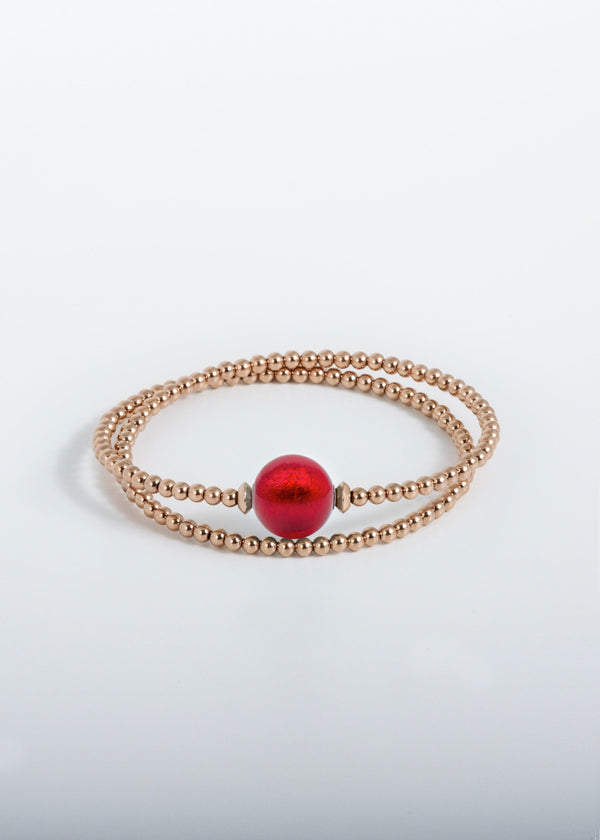 Bracelet Tango - Murano Rouge