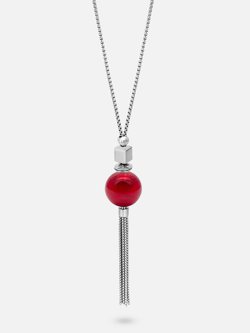 Halskette - Murano Rot