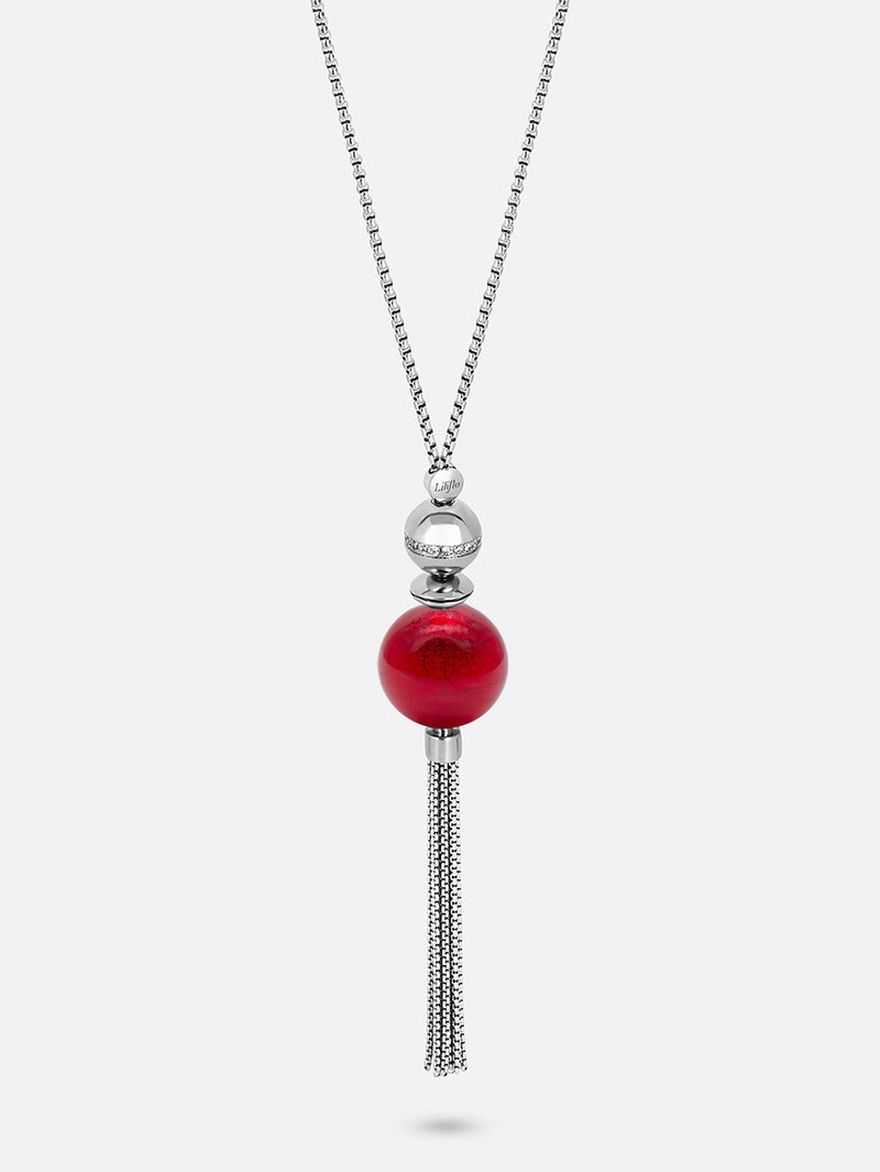 Halskette - Murano Rot