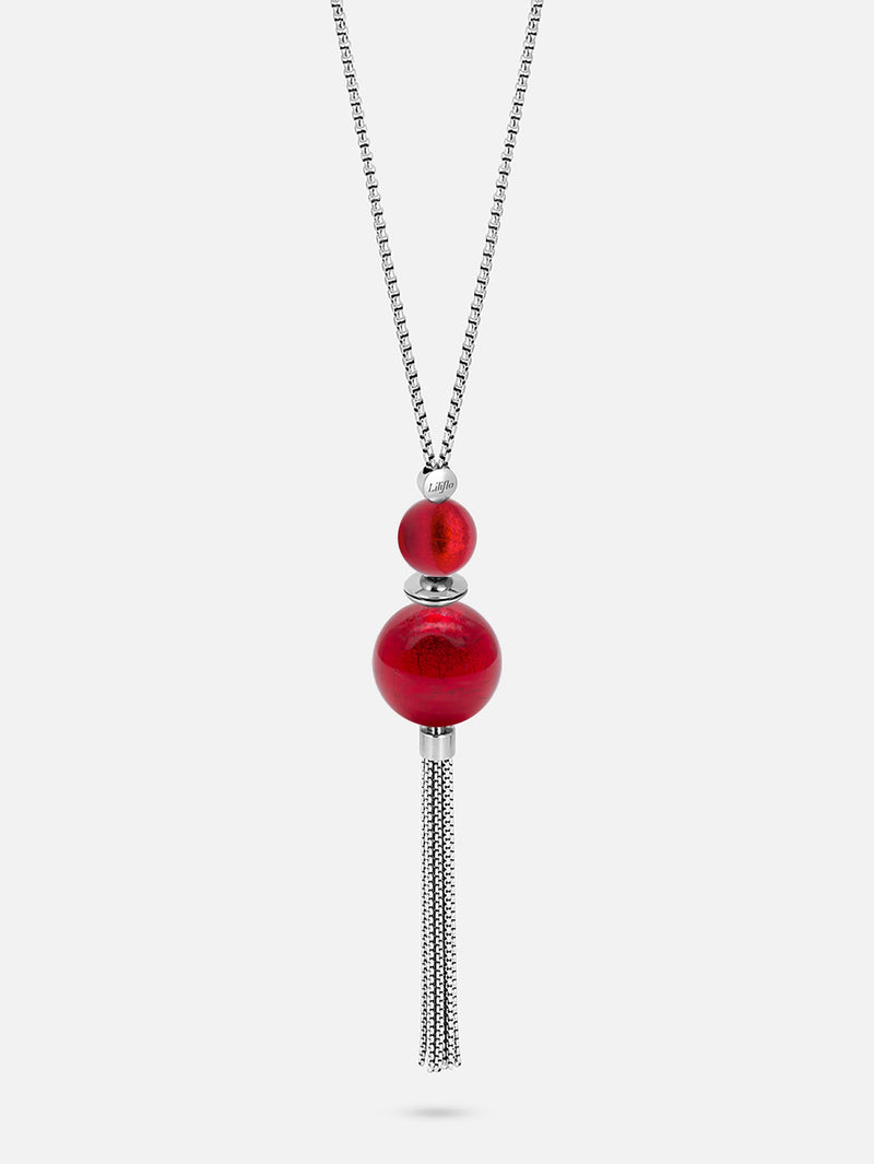 Halskette - Murano Rot