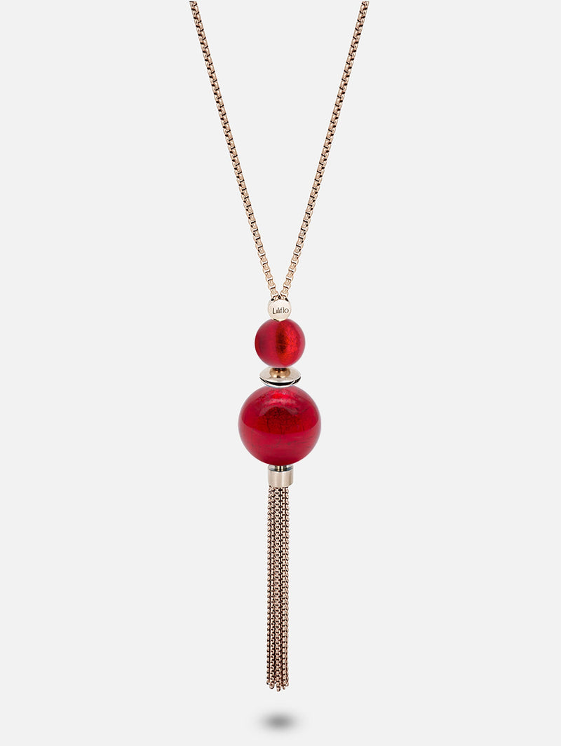 Halskette - Murano Rot
