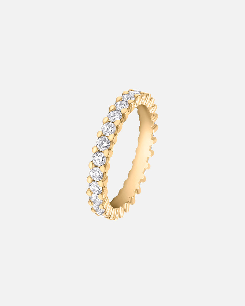 Ehering Frau 18 Karat Gelbgold Diamantring Santorin M