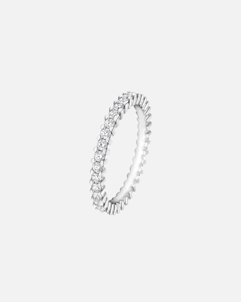 Ehering Frau Weissgold 18 Karat Diamantring Santorin S