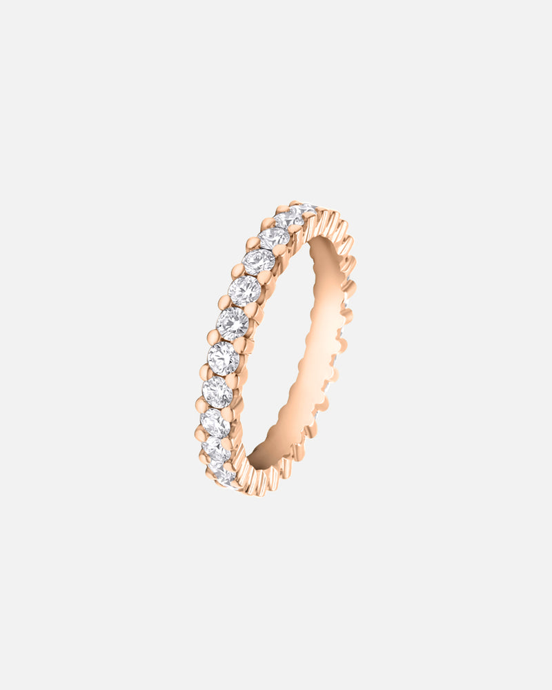 Ehering Frau Roségold 18 Karat Diamantring Santorin M